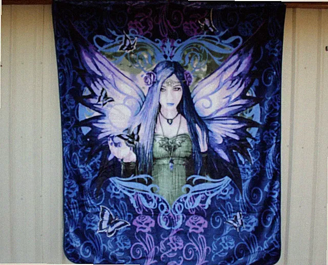 ANNE STOKES FAIRY MYSTIC AURA BUTTERFLY GOTHIC FANTASY QUEEN BLANKET BEDSPREAD