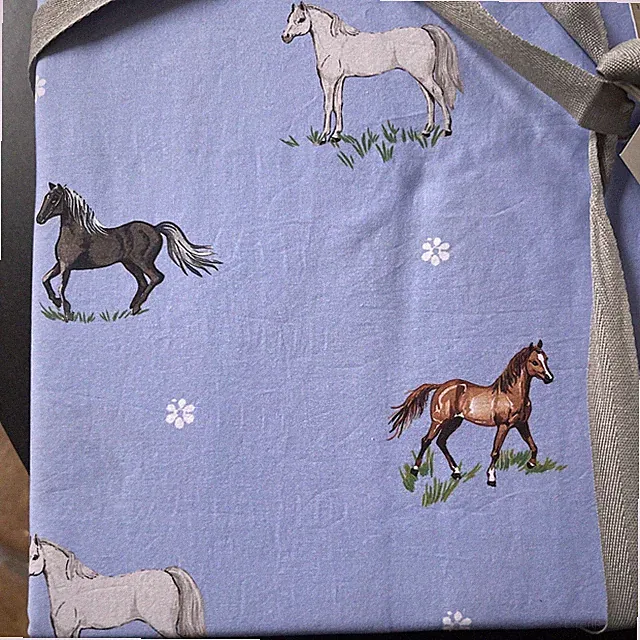 Anthropologie Organic Cotton Percale King Sheet Set Wild Horses Rare Southwest