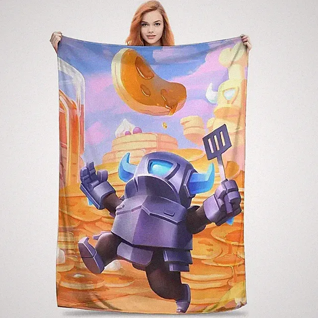 Fantasy Strategy Game Character Flannel Blanket Warm Bed Decor
