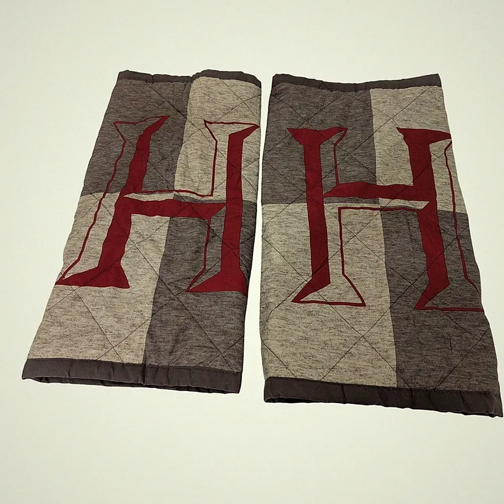 Harry Potter Hogwarts H Quilted Pillow Shams Set of 2 Grey Red Jay Franco