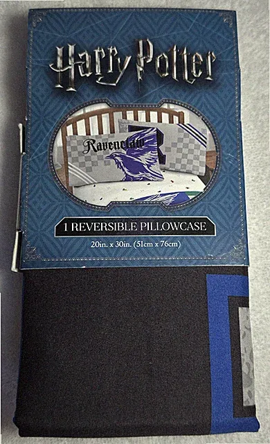 Harry Potter Ravenclaw Raven Claw Single Reversible Pillowcase Pillow Case New