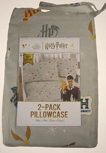Harry Potter Wizarding World Standard Cotton Pillowcases 1 Pair