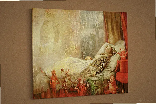 John Anster Fitzgerald - The Stuff That Dreams Are Made of II - Paper or Canvas