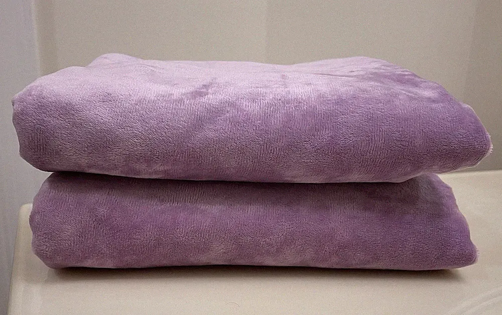 Lot of 2 Standard Pillow Case Shams Purple Velvet Whimsical Fantasy Bedroom