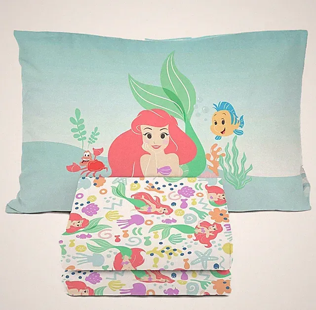 New Little Mermaid 3 Piece Twin Sheet Set Kids Ariel Princess Sea Disney Sunny