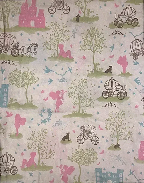 POTTERY BARN KIDS Twin Duvet Cover Cinderella Castle ELIZABETH TOILE Organic