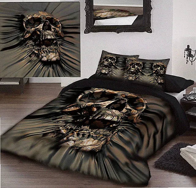 SKULL RIP-THRU - Duvet Cover Set by David Penfound - UK Superking